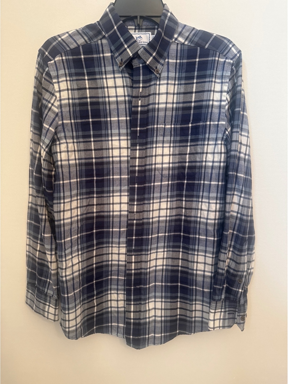 Southern Tide Classic Fit Plaid Button-Up Shirt Size S